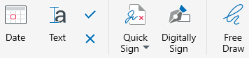 MobiPDF: the fill & sign tools
